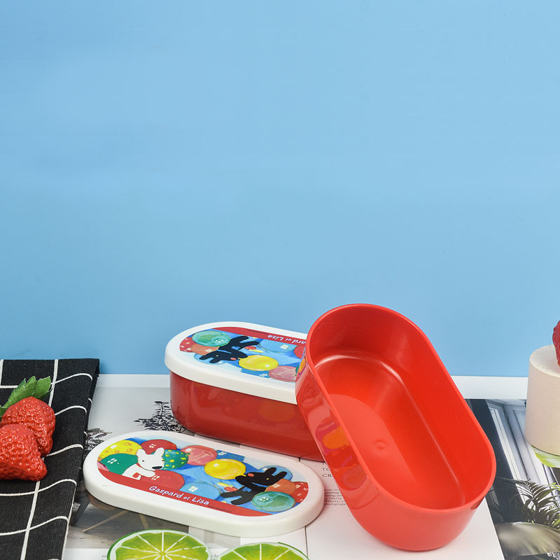 KHF011008-Oval PP plastic lunchbox for children