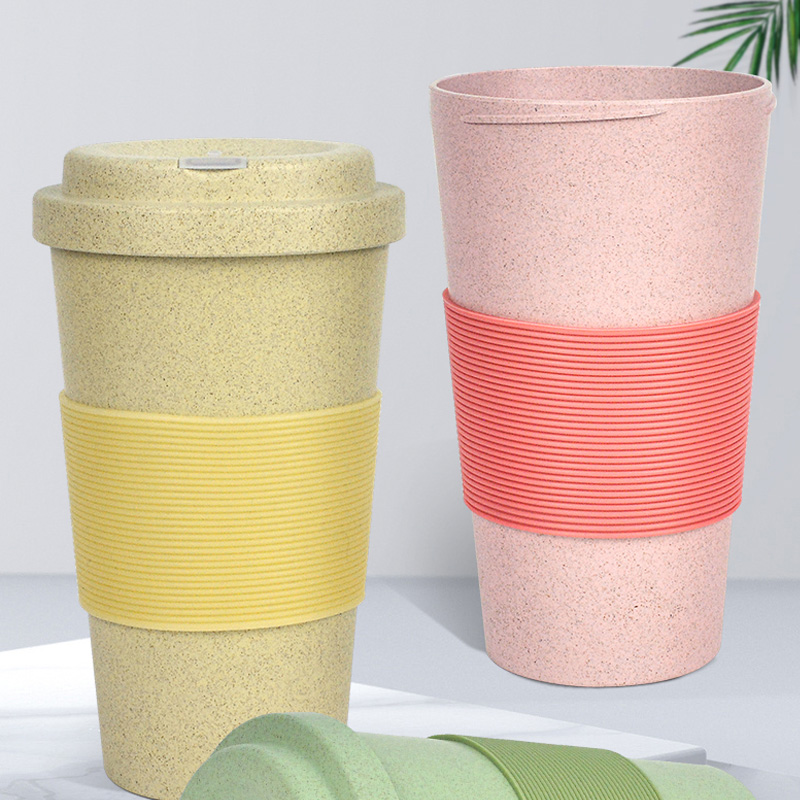 20 Oz biodegradable wheat straw cup