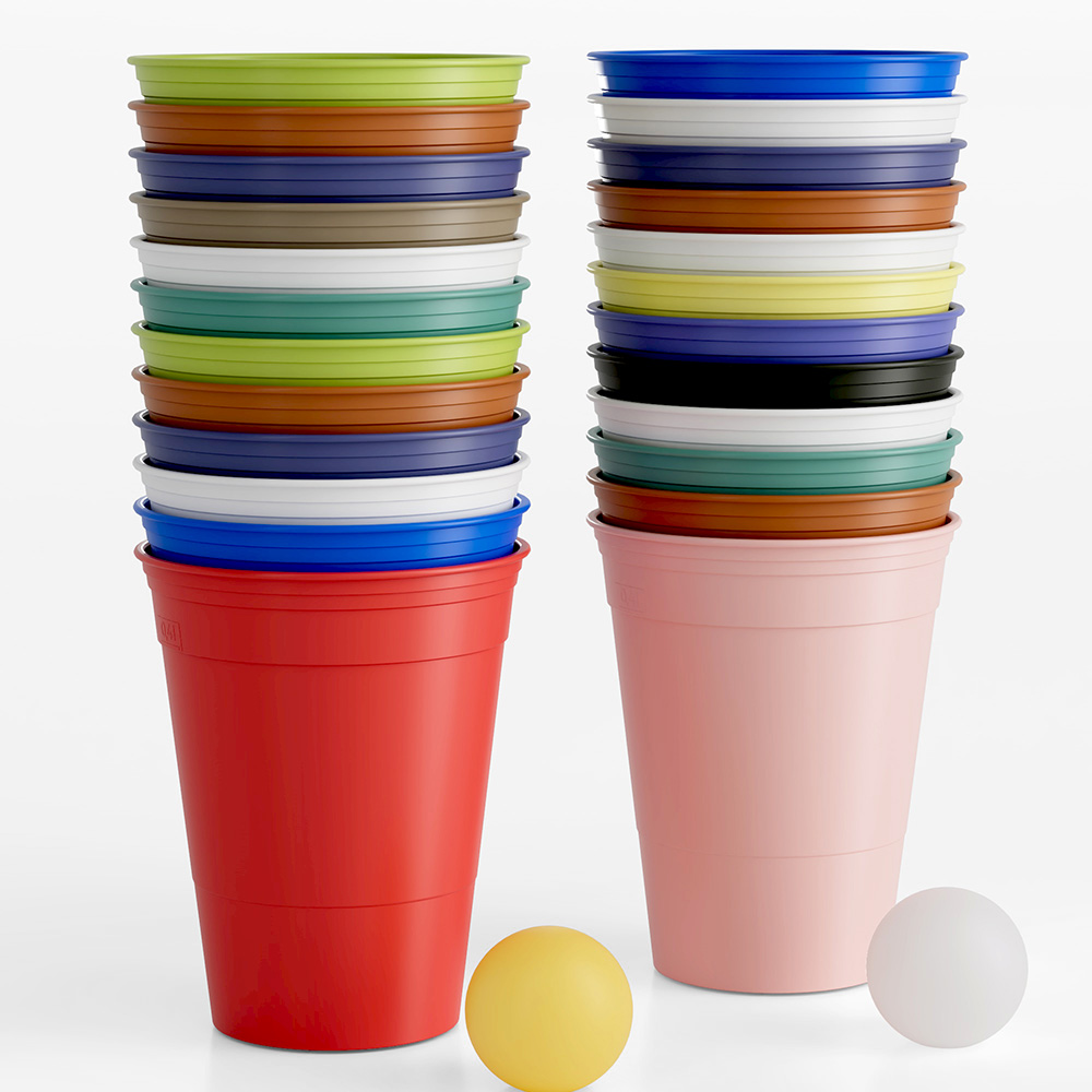New reusable recycle plastic 16 oz stadium cup