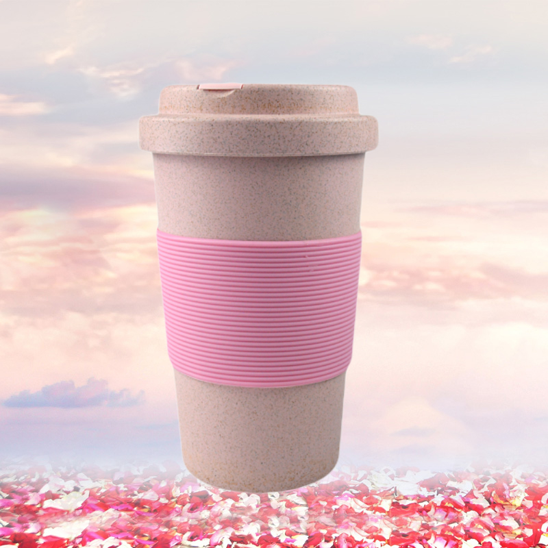 KHB02008—350ml带盖秸秆咖啡杯