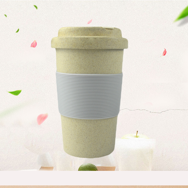 KHB02008—350ml带盖秸秆咖啡杯