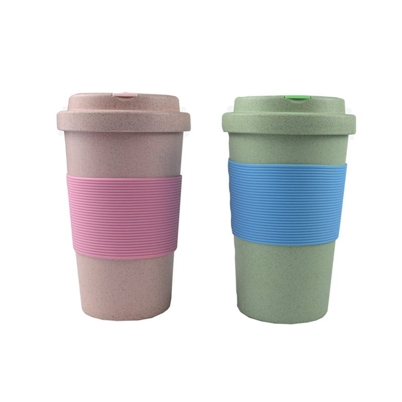 KHB02008—350ml带盖秸秆咖啡杯