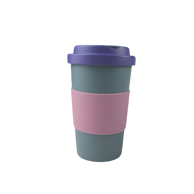 KHB01022—420ml硅胶盖隔热套咖啡杯