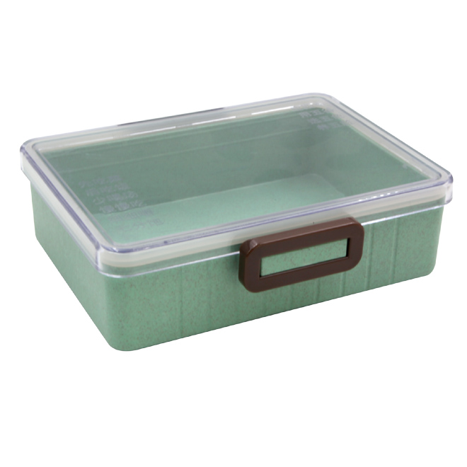 Single layer straw material lunch box2