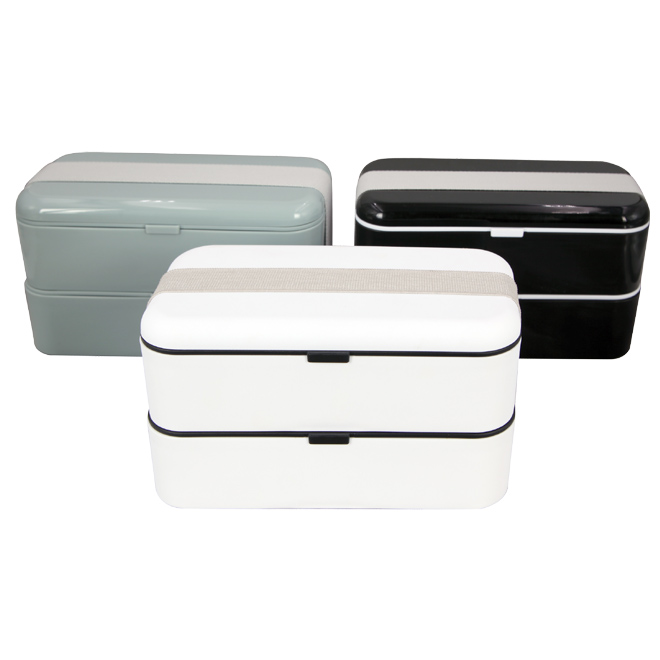 KHF12002 PP material double layer lunch box bento box 