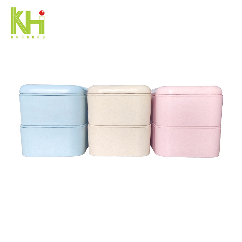 Biodegradable double-layer lunch box2