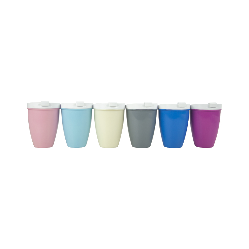 the first single tension production of the two-color coffee cup with plant starch extract PLA material