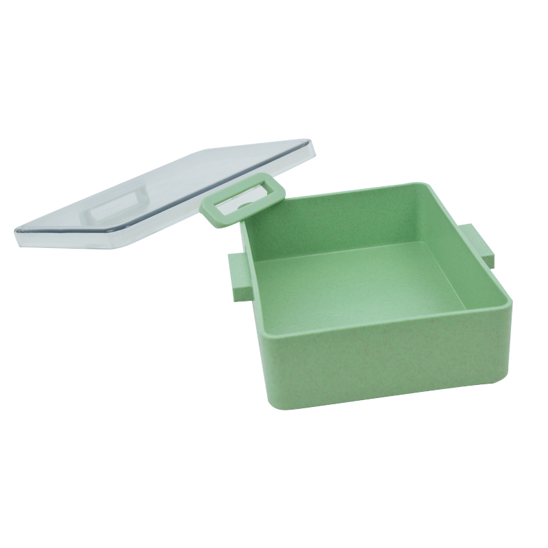 KHF031001—Bamboo fiber single layer square sealed lunch box2