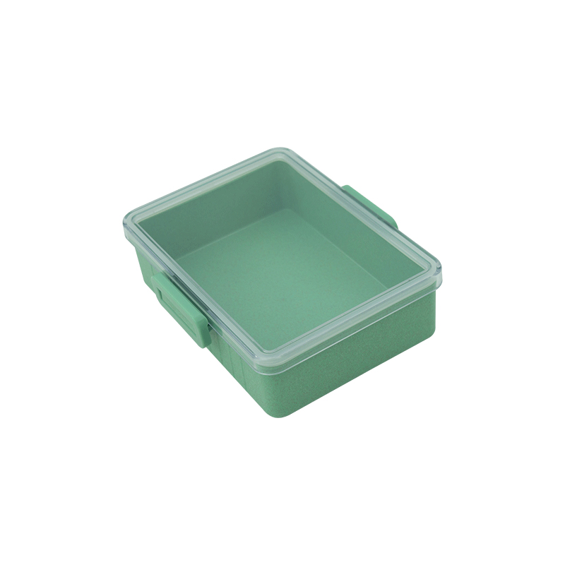 KHF031001—Bamboo fiber single layer square sealed lunch box7