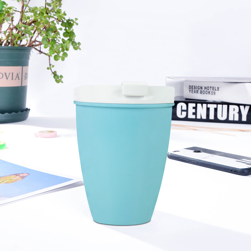 KHB04007—350 ml double layer PLA coffee cup with lid7