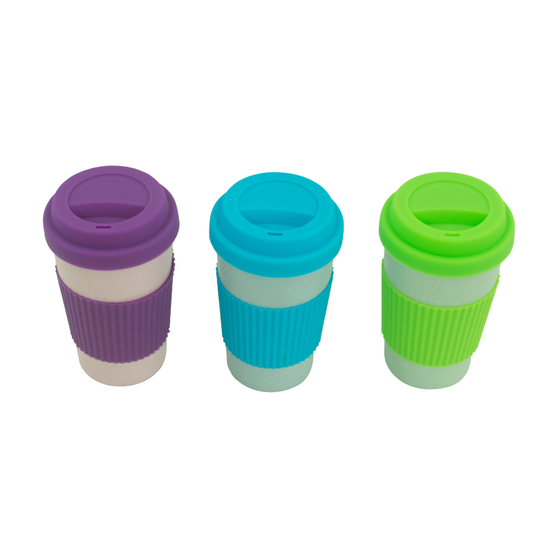 KHB02007-350 ml straw mug with silicone cover and heat insulation sheath2