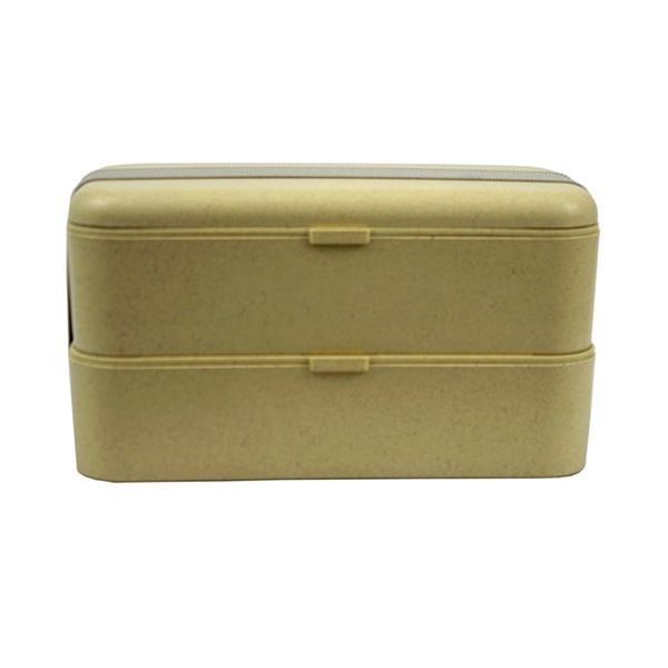 KHF022001-double layer strapped wheat straw lunch box3