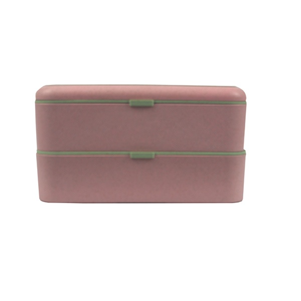 KHF022001-double layer strapped wheat straw lunch box6