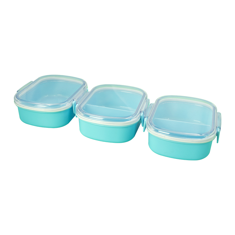 KHF011001-PP material button children's lunch box with transparent lid2