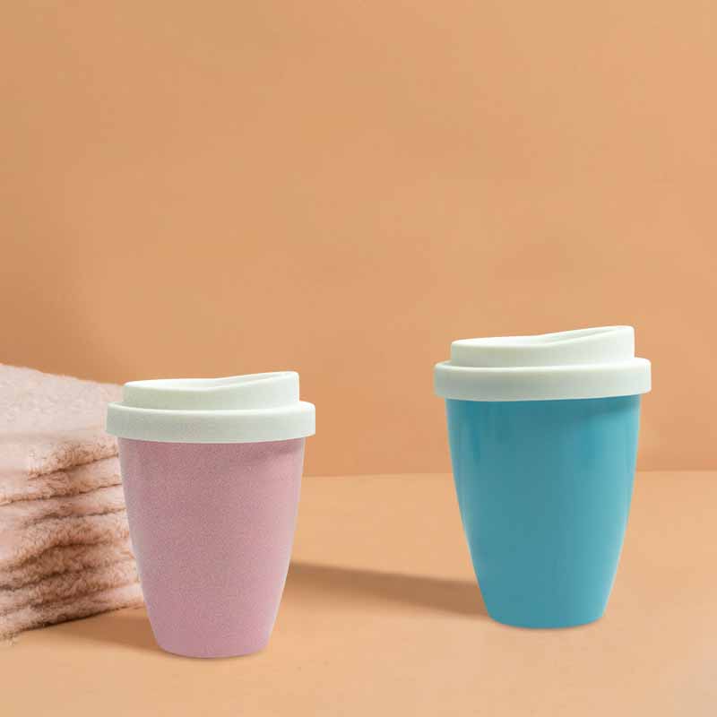 300ml double coloured PLA coffee cup with silicone cover7