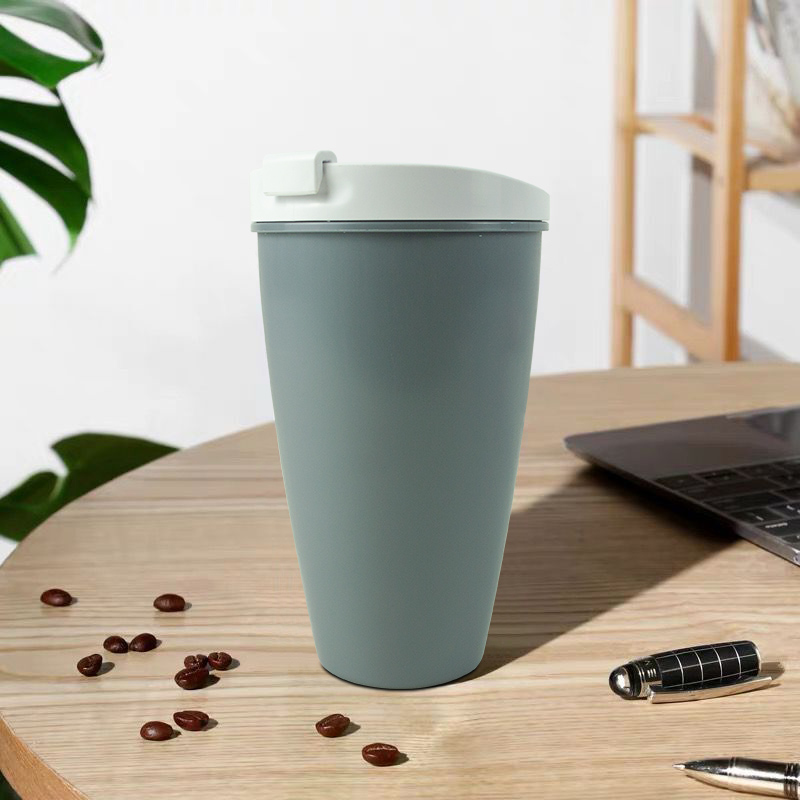 KHB04009-400 ml double PLA coffee cup with lid8