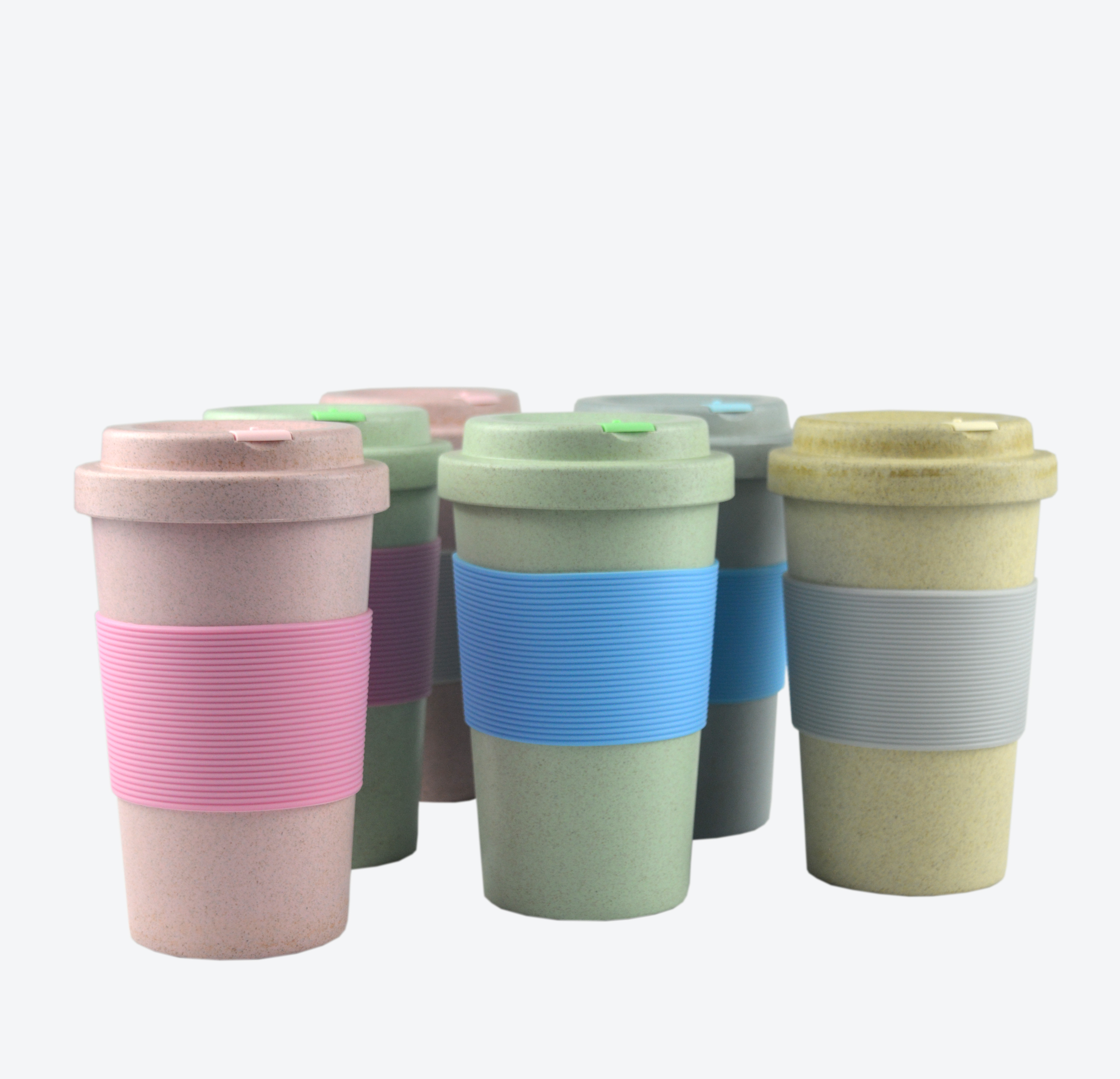 KHB02003-420 ml straw coffee cup with lid2