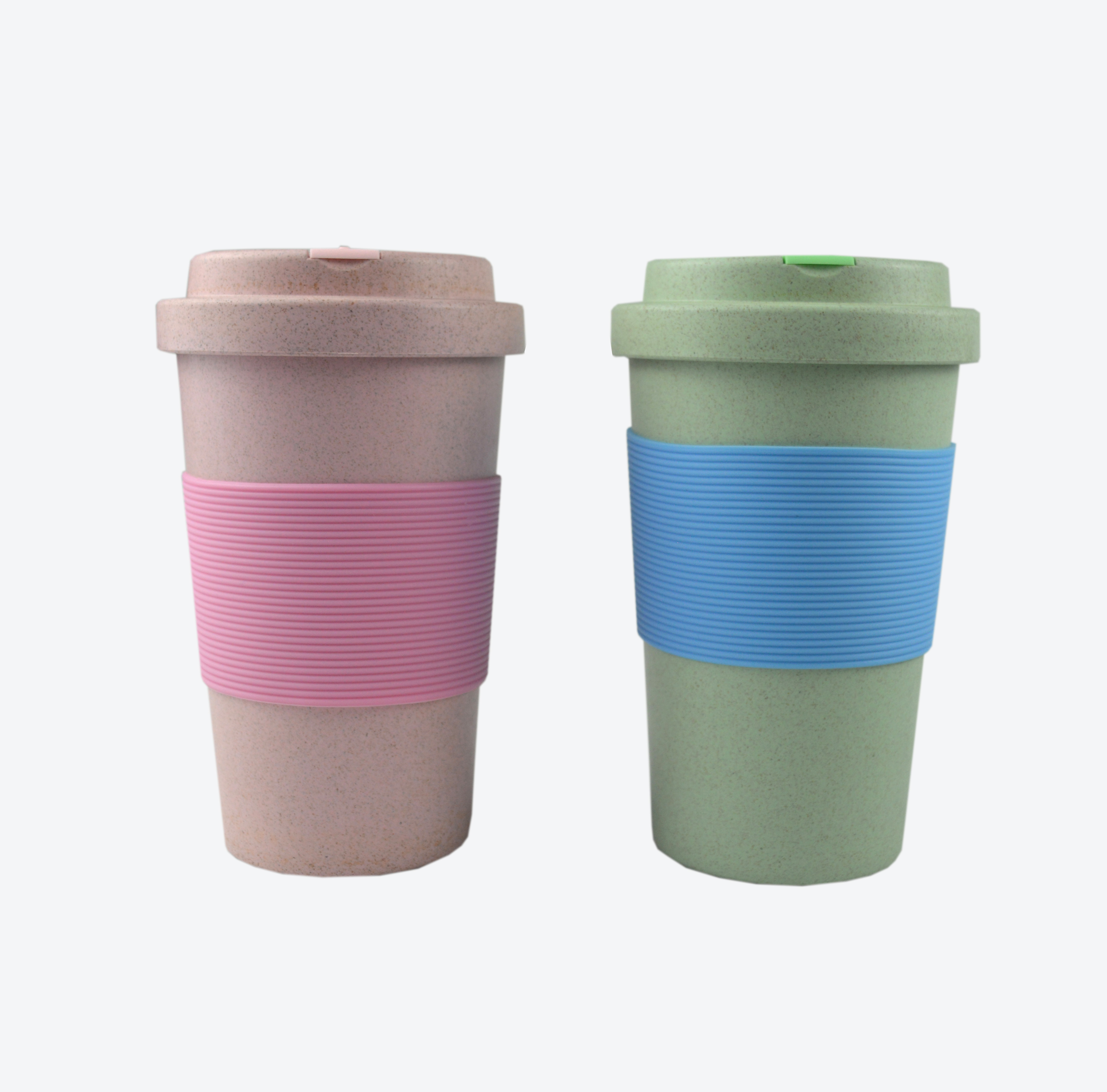 KHB02003-420 ml straw coffee cup with lid5