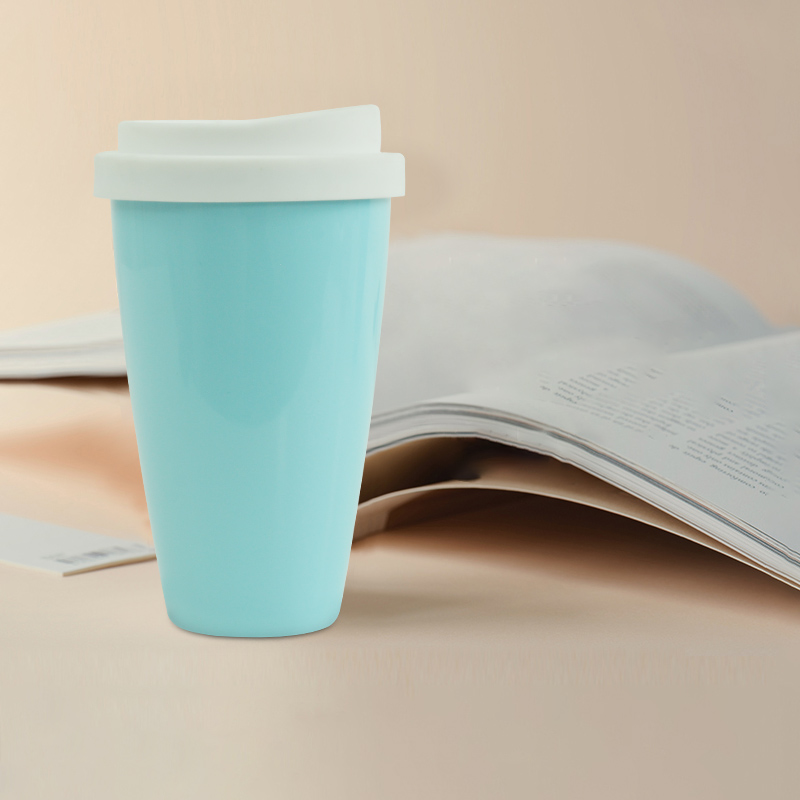 KHB04009-Double layer 400ml PLA cup with silicone lid4
