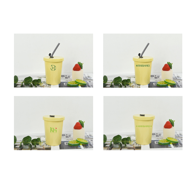 KHB04018-New PLA Degradable Coffee Cup with lid and straw5