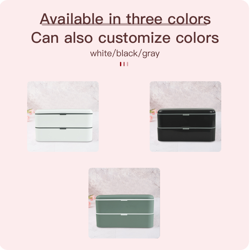PP plastic strap double - layer patent bento box3