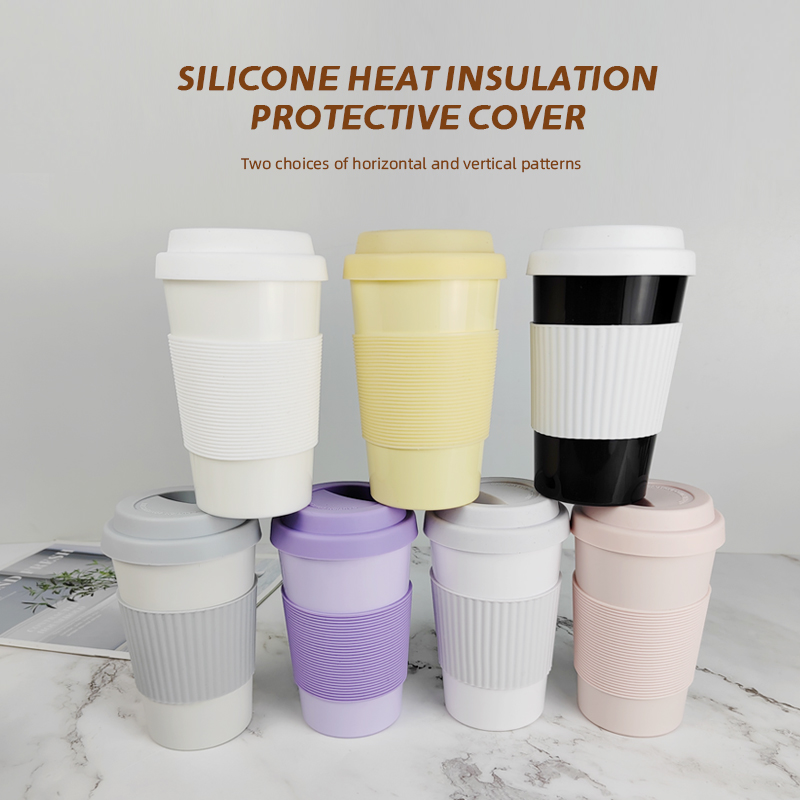 KHB04002-420ml PLA reusable cup with silicone lid and band5