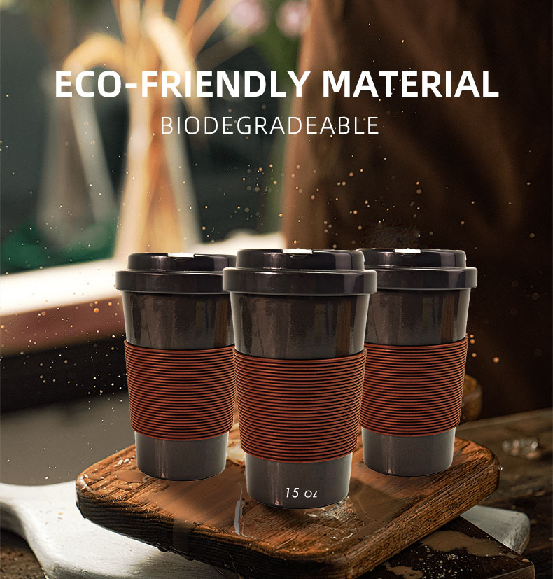 Custom 420ml 15 Oz coffee grounds mug cup2