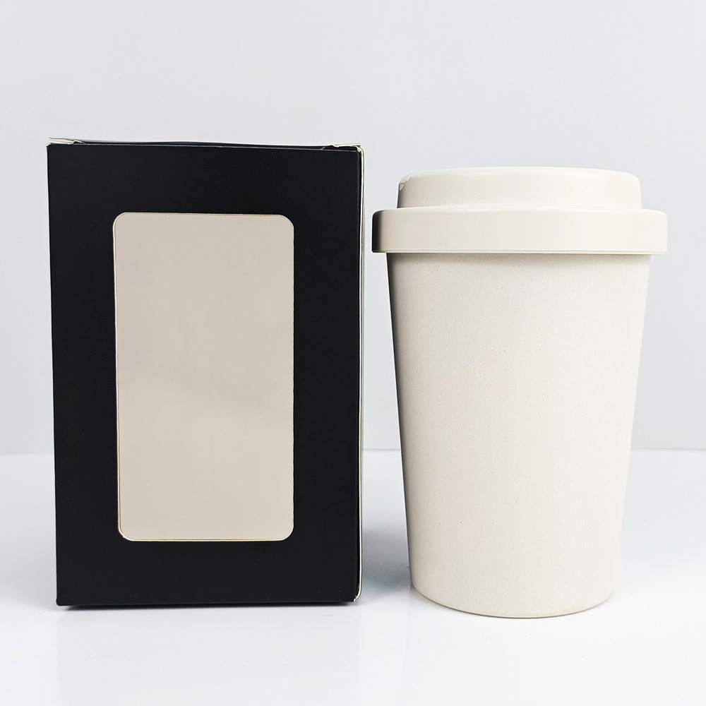Paper window box for mug and cup
