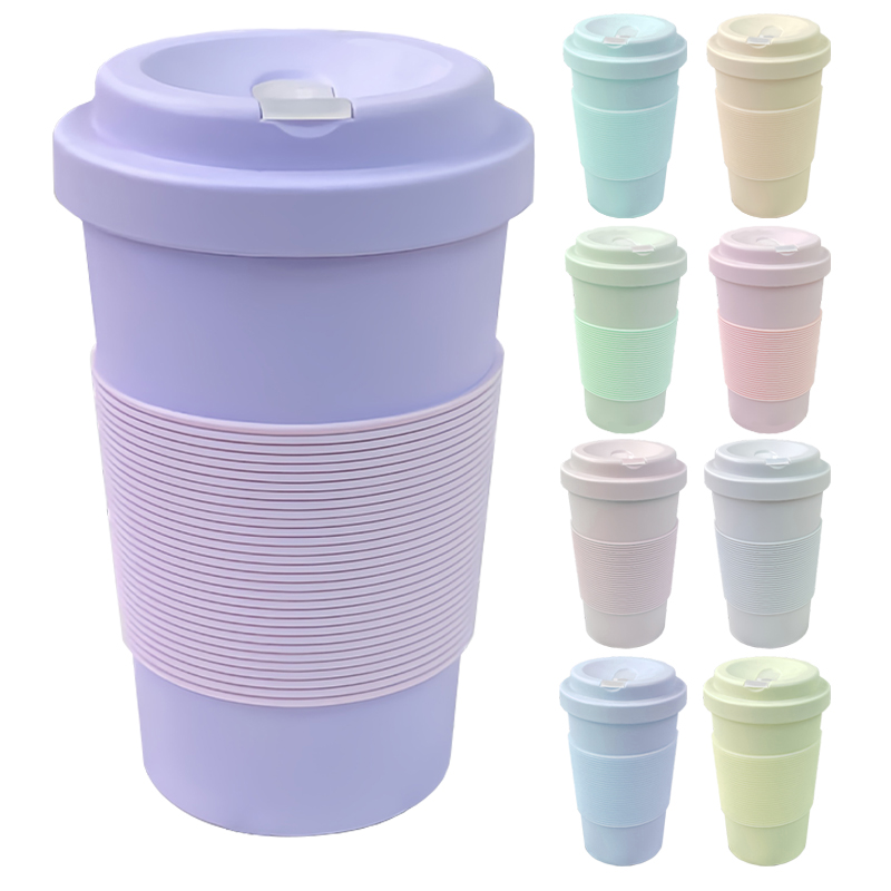 KHB04003-PLA coffee cup with cover 420ml