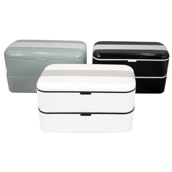 KHF12002 PP material double layer lunch box bento box 