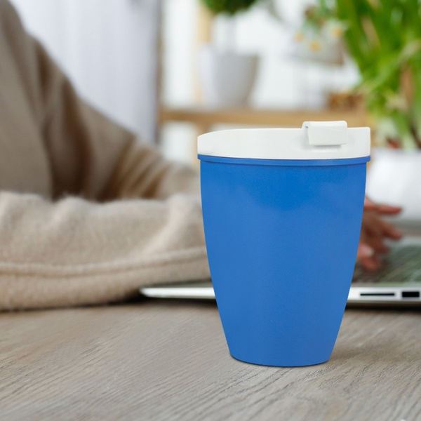 KHB04007—350 ml double layer PLA coffee cup with lid2