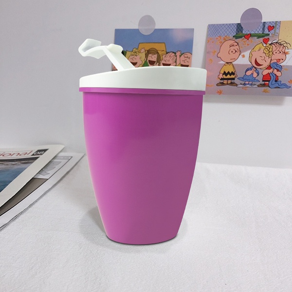 KHB04007—350 ml double layer PLA coffee cup with lid5