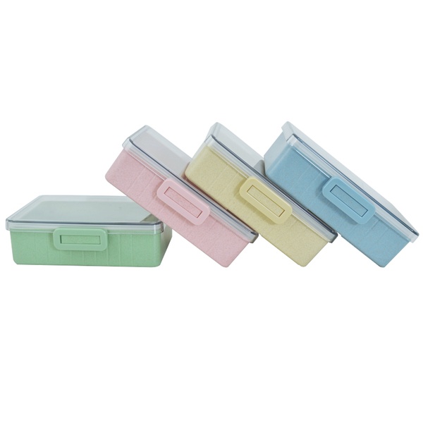 KHF021001-Single layer square straw lunch box8