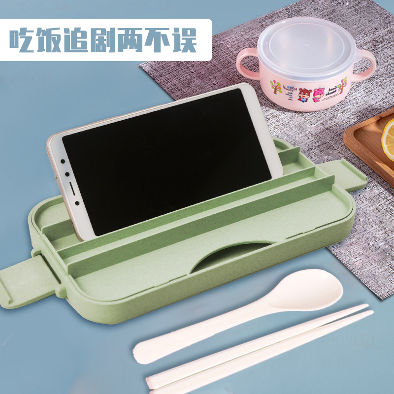 KHF031003—单层专利隐藏扣式竹纤维饭盒