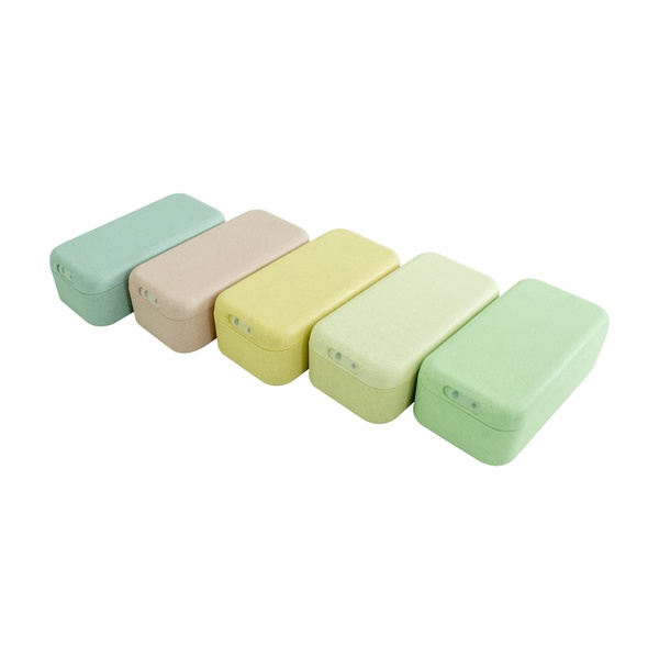 KHF021004-biodegradable Single layer straw lunch box