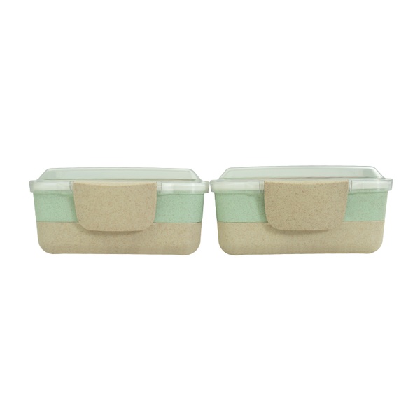 KHF022008-Double button straw lunch box 