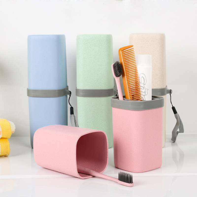 KHB02009—秸秆材料旅行牙刷杯