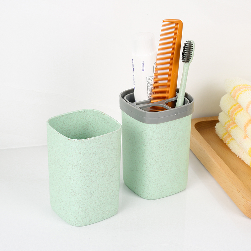 KHB02009—秸秆材料旅行牙刷杯