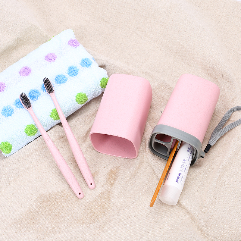 KHB02009—秸秆材料旅行牙刷杯