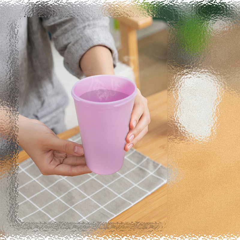 KHB01008—350mlPP塑料带盖密封咖啡杯