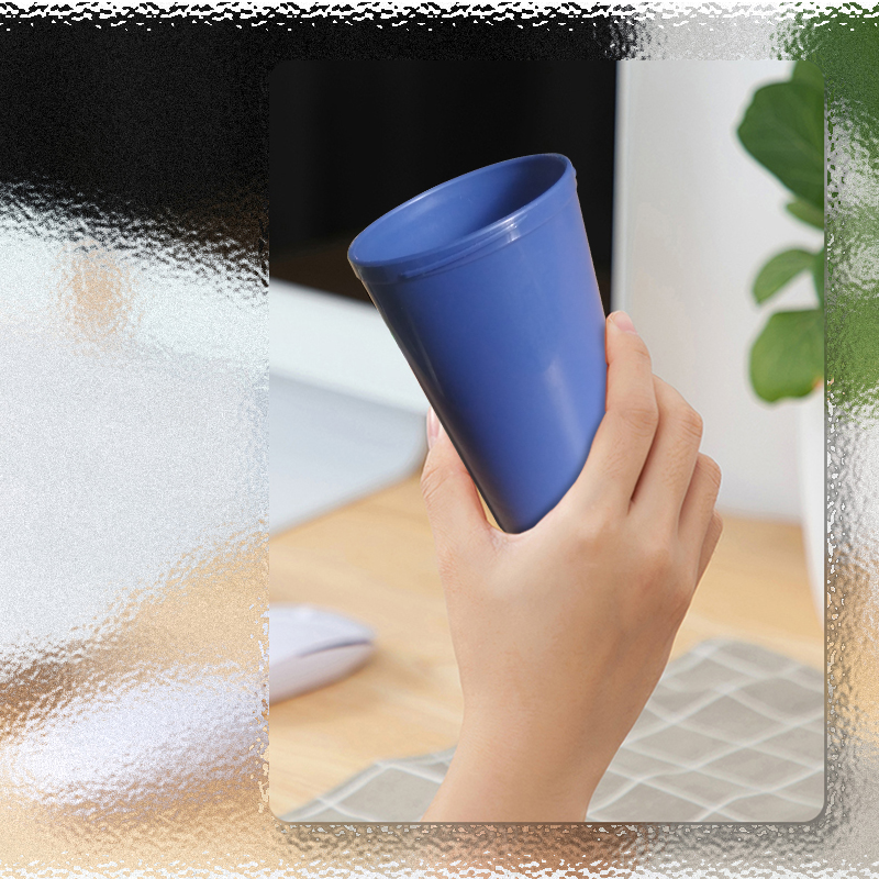 KHB01008—350mlPP塑料带盖密封咖啡杯