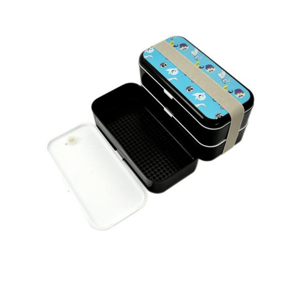 KHF012001—Double-layer strap PP lunch box8