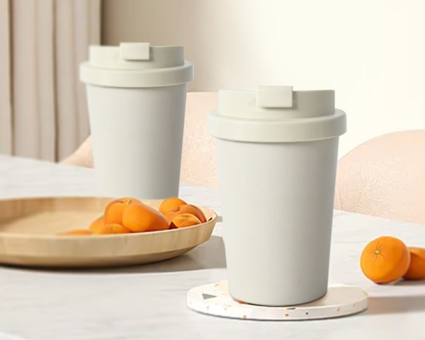 350ml leak proof bamboo fiber coffee cup