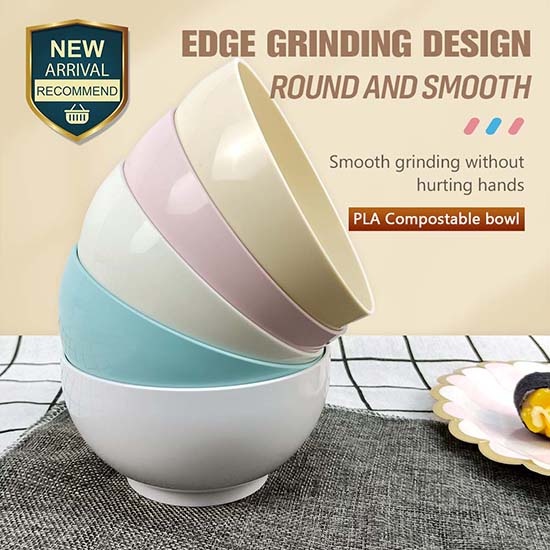 New biodegradable kids reusable PLA bowl