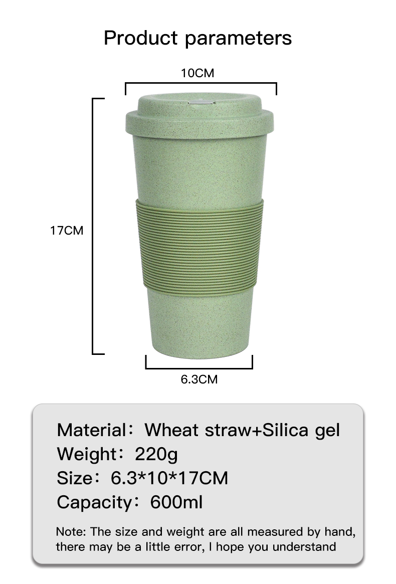 20 Oz biodegradable wheat straw cup4