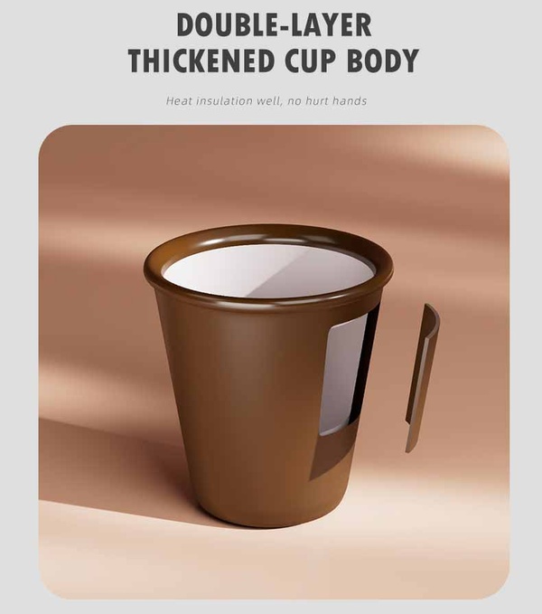 New 4 Oz Moca and Espresso double layers coffee cup2