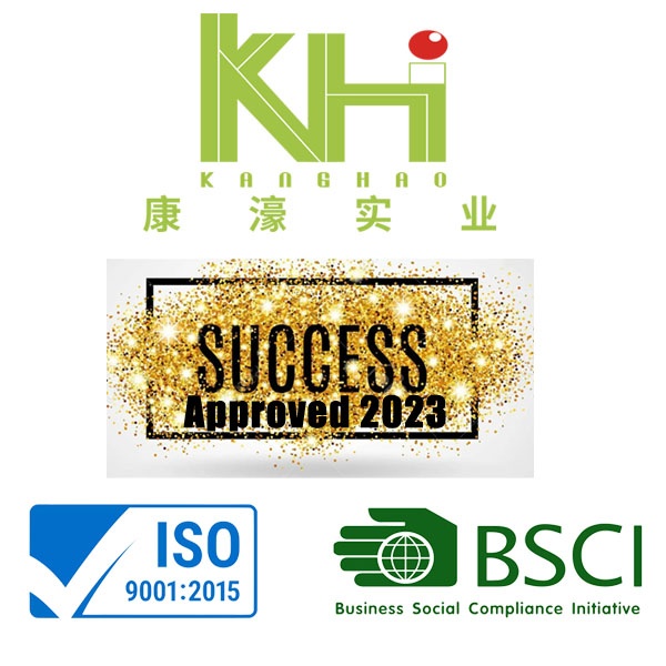 ISO9001 and BSCI Approved 2023 Kang Hao