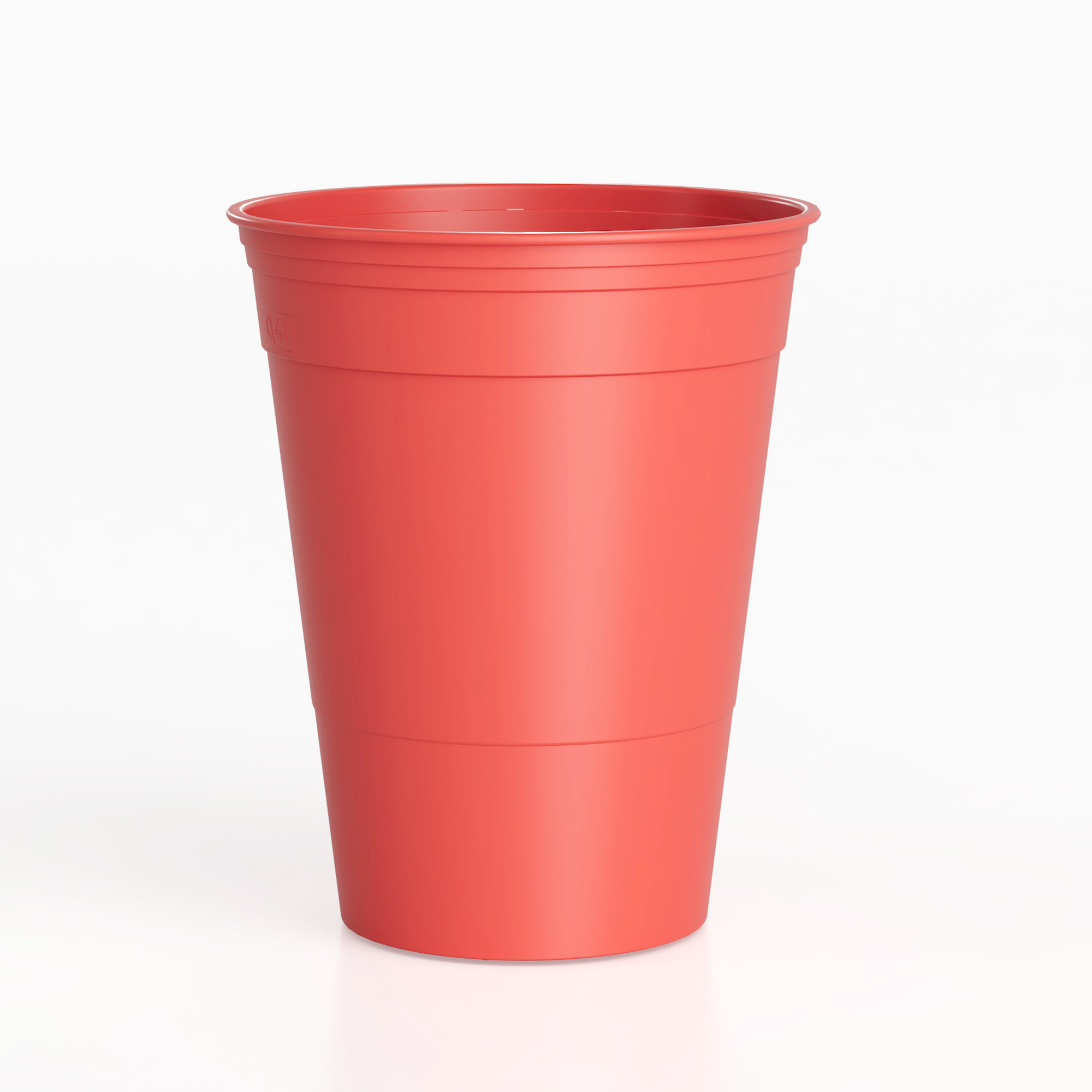 New reusable recycle plastic 16 oz beern pong cups5