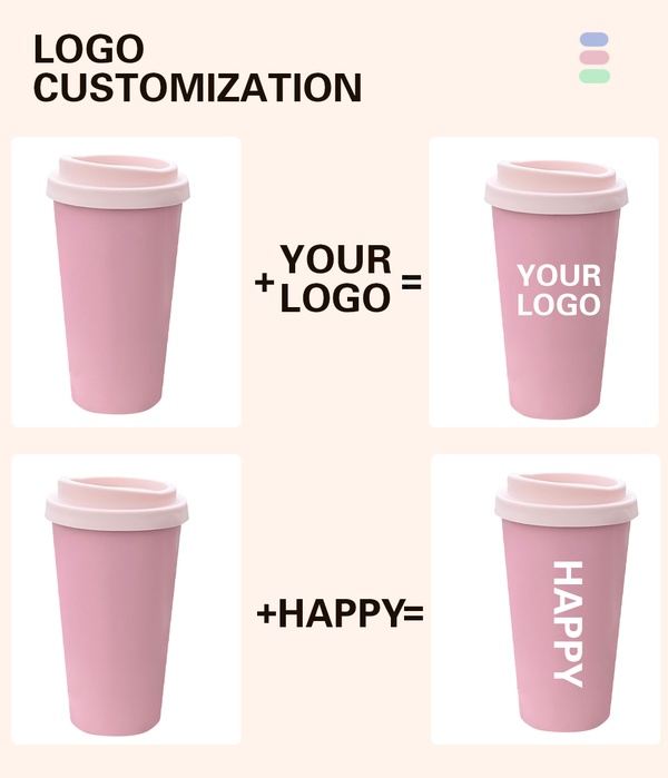 large capacity 600ml reusable bamboo fiber cups with silicone lid4