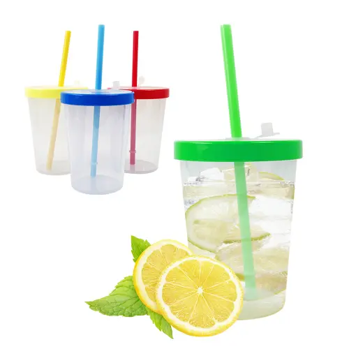 可定制logo的PS材质可重复使用吸管杯